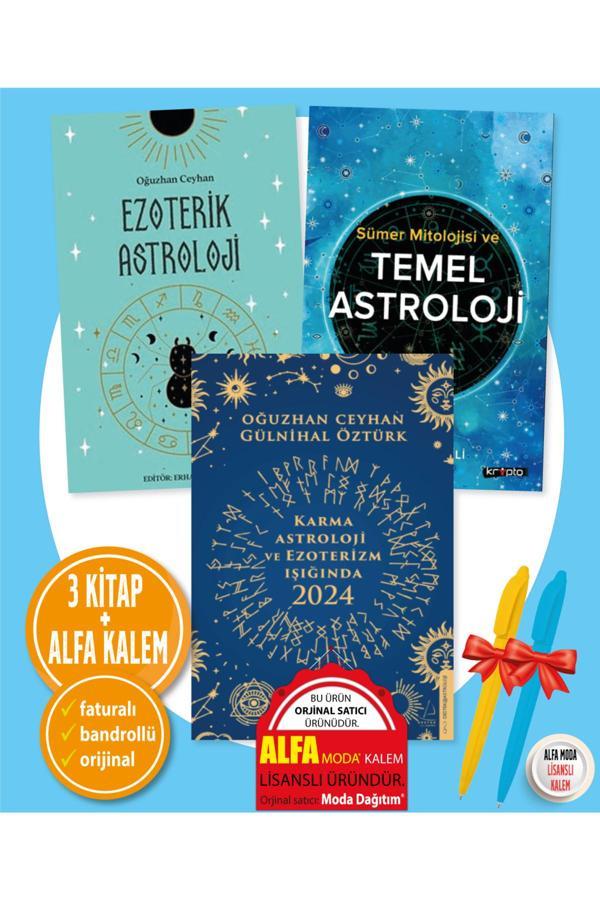 Ezoterik Astroloji + Temel Astroloji + Karma Astroloji Ve Ezoterizm Işığında 2024 3'Lü Set - Destek Yayınları - Image 1
