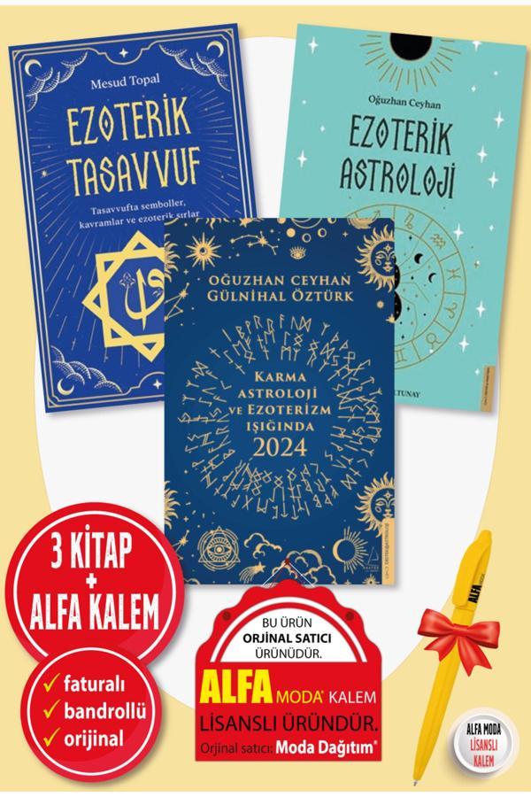 Karma Astroloji Ve Ezoterizm Işığında 2024 + Ezoterik Astroloji Tasavvuf Oğuzhan Ceyhan Kitap Seti - Destek Yayınları - Image 1