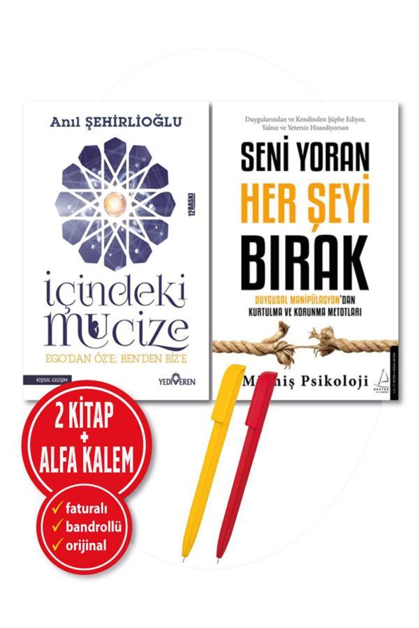 İçindeki Mucize(Anıl Şehirlioğlu) + Seni Yoran Her Şeyi Bırak(Müthiş Psikoloji) 2 Kitap Set + Yediveren - Yediveren Yayınları - Image 1