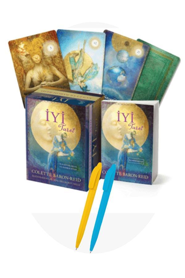 Alfa Kalem + İyi Tarot - 78 Kartlık Deste Ve Rehber Kitap / Colette Baron-Reid - Butik Yayınları - Butik Yayınları - Image 1