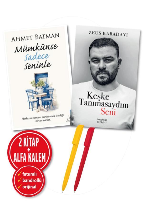 Alfa Kalem + Ahmet Batman(Mümkünse Sadece Seninle)Zeus Kabadayı(Keşke Tanımasaydım Seni) 2 Kitap-Yeni - Destek Yayınları - Image 1