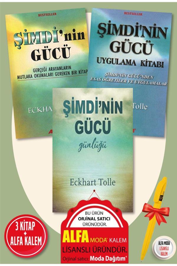 Şimdi’Nin Gücü + Uygulama Kitabı + Gücü Günlüğü 3 Kitap Set - Eckhart Tolle + Alfa Kalem - Akaşa - Akaşa Yayın - Image 1