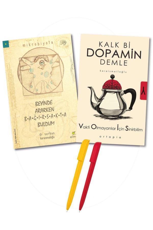 Serkan Karaismailoğlu 2 Kitap Kalk Bi Dopamin Demle + Beyinde Ararken Bağırsakta Buldum - Ortapia Yayınları - Image 1
