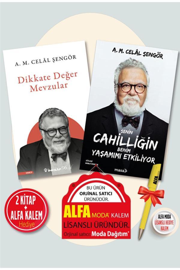 Senin Cahilliğin Benim Yaşamımı + Dikkate Değer Mevzular (Celal Şengör) 2 Kitap Set Yeni + Kalem - Masa Kitap - Image 1