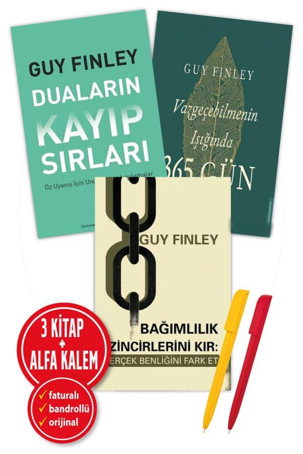 Alfa Kalem + Guy Finley 3 Kitap Duaların Kayıp Sırları + Vazgeçebilmenin Işığı + Bağımlılık Zincirlerini - Destek Yayınları - Image 1