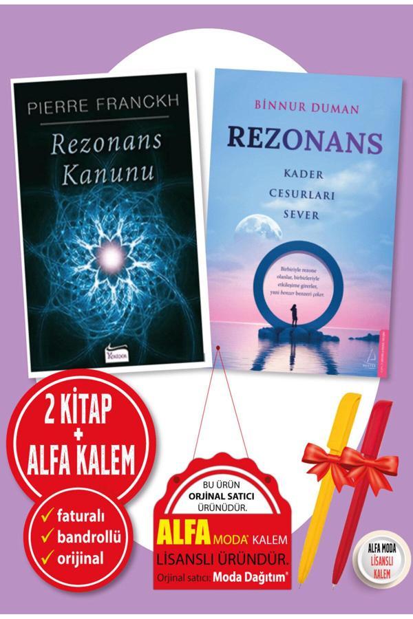 Alfa Kalem + Rezonans Kader Casusları Sever(Binnur Doğan) + Rezonans Kanunu(Pierre Franckh) 2 Kitap Set - Destek Yayınları - Image 1