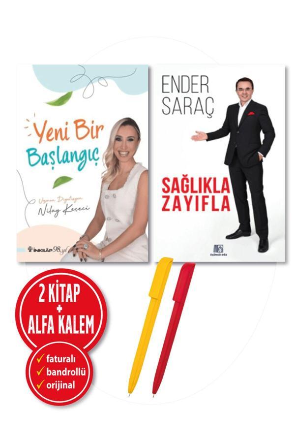 Alfa Kalem + Nilay Keçeci Ve Ender Saraç 2 Kitap (Yeni Bir Başlangıç + Sağlıkla Zayıfla) Sağlık Yeni - İnkılap Kitabevi Yayınevi - Image 1