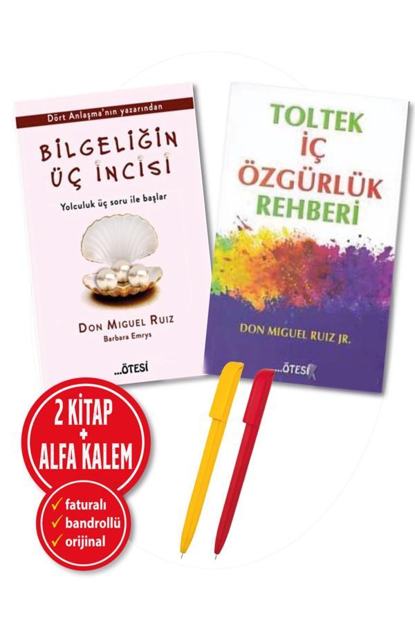 Alfa Kalem + Don Miguel Ruiz 2 Kitap (Bilgeliğin Üç İncisi + Toltek İç Özgürlük Rehberi)Yeni - Ötesi Yayıncılık - Image 1