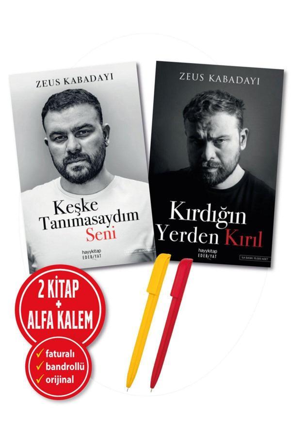 Zeus Kabadayı 2 Kitap Yeni (Keşke Tanımasaydım Seni + Kırdığın Yerden Kırıl) + Alfa Kalem-Hayykitap - Hayykitap - Image 1