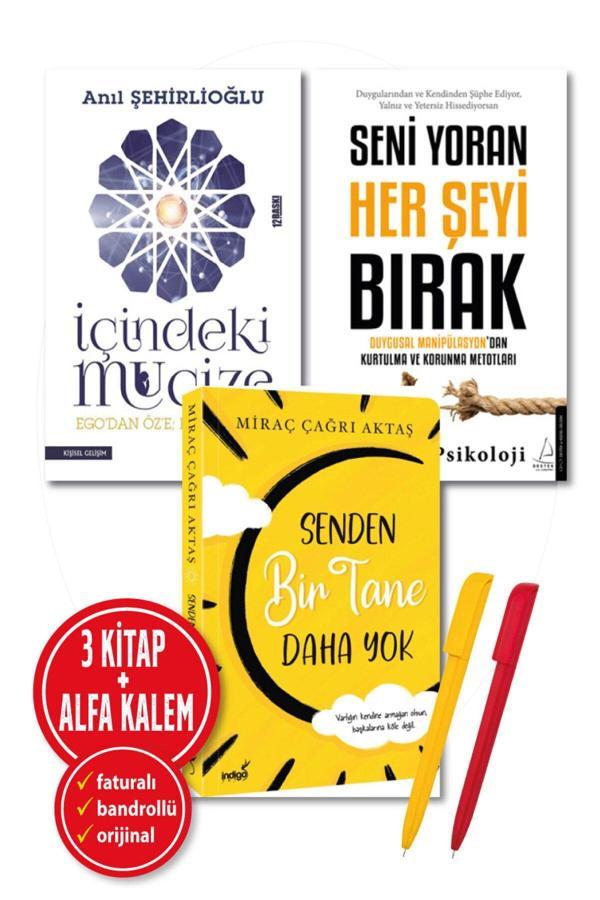 Senden Bir Tane Daha(Miraç Çağrı) + İçindeki Mucize(Anıl Şehirli) + Seni Yoran Her(Müthiş Psiko) 3 Kitap - Yediveren Yayınları - Image 1