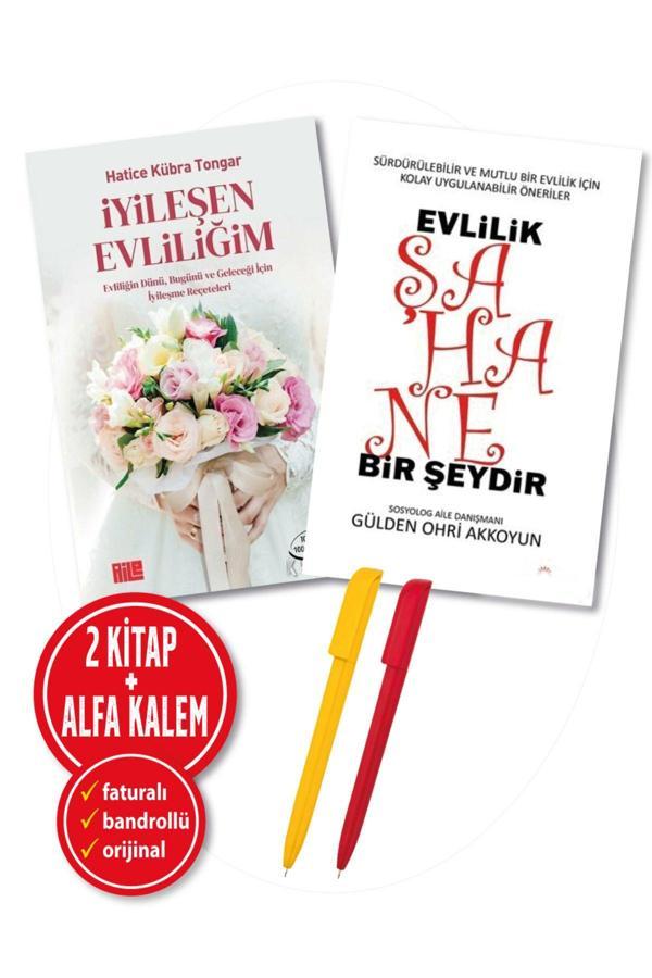 Alfa Kalem + Hatice Kübra Tongar 2 Kitap(İyileşen Evliliğim + Evlilik Şahane Bir Şeydir) Aile Yeni - Hayykitap - Image 1