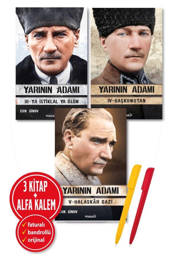 Alfa Kalem + Con Sinov 3 Kitap (Yarının Adamı 3-4-5) Tarih Yeni Masa Kitap - Masa Kitap - Image 1