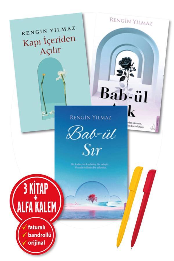 Alfa Kalem + Rengin Yılmaz 3 Kitap Yeni (Bab-Ül Sır + Bab-Ül Aşk + Kapı İçeriden Açılır) Destek Kitap - Destek Yayınları - Image 1