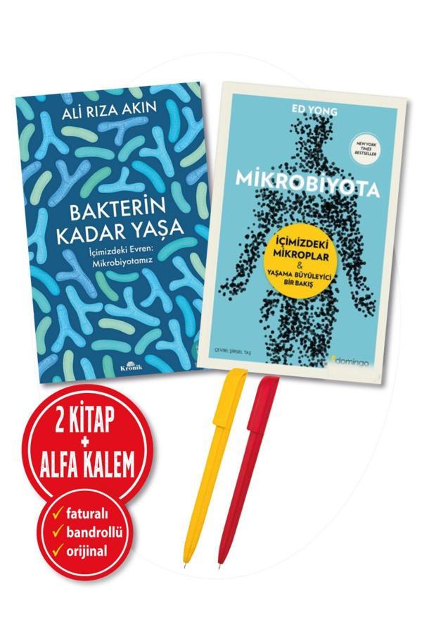 Alfa Kalem + Ali Rıza Akın Ed Yong 2 Kitap (Bakterin Kadar Yaşa + Mikrobiyota) Sağlık Yeni Kronik Kitap - Kronik Kitap - Image 1