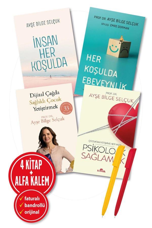 Alfa Kalem + Ayşe Bilge Selçuk 4Kitap(İnsan Her Koşul + Her Koşulda Ebeveyn + Dijital Çağ + Psikolojik) - Kronik Kitap - Image 1