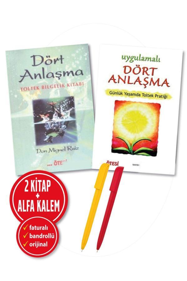 Alfa Kalem + Don Miguel Ruiz 2 Kitap (Dört Anlaşma + Uygulamalı Dört Anlaşma) Psikoloji Yeni - Ötesi Yayıncılık - Image 1
