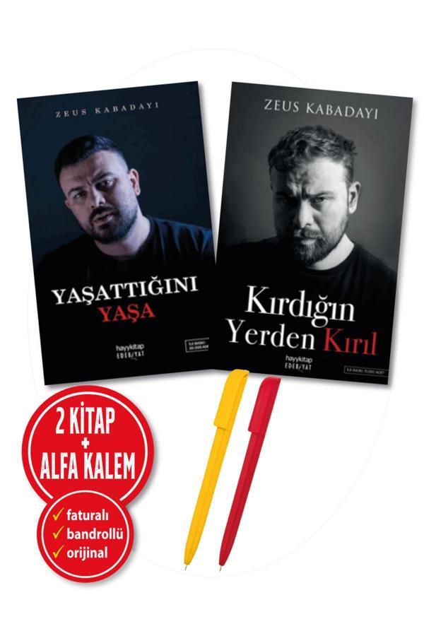 Alfa Kalem + Zeus Kabadayı 2 Kitap Yeni (Yaşattığını Yaşa + Kırdığın Yerden Kırıl) - İnkılap Kitabevi Yayınevi - Image 1