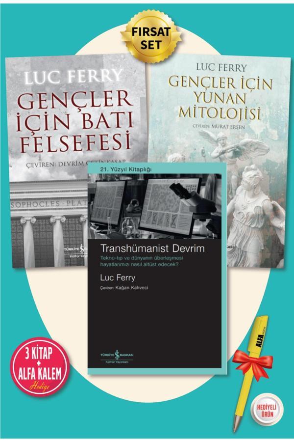 Gençler Için Batı Felsefesi - Transhümanist Devrim - Gençler Için Yunan Mitolojisi (Luc Ferry) - İş Bankası Kültür Yayınları - Image 1