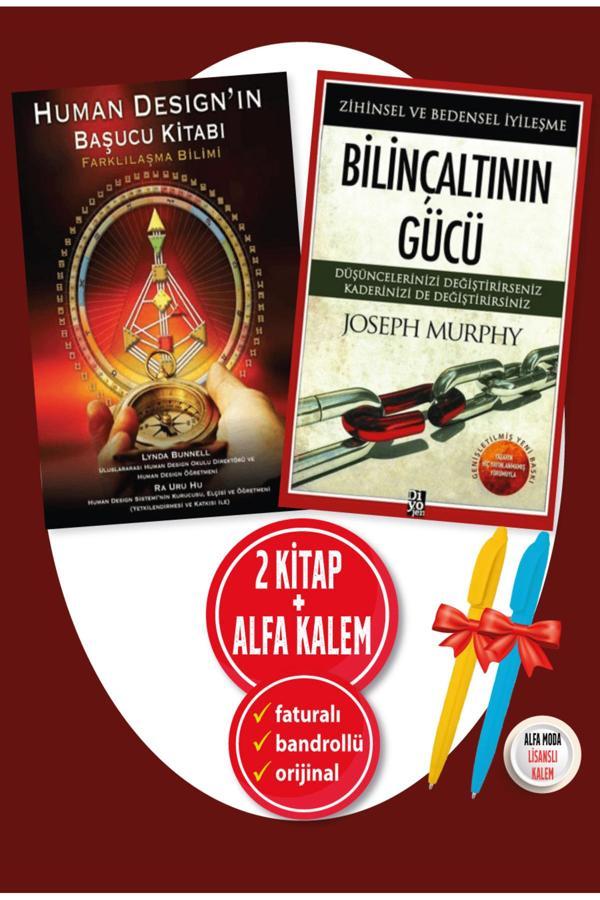 Human Design'In Başucu Kitabı Lynda Bunnell & Ra Uru Hu + Bilinçaltının Gücü Joseph Murphy 2 Kitap - Butik Yayınları - Image 1