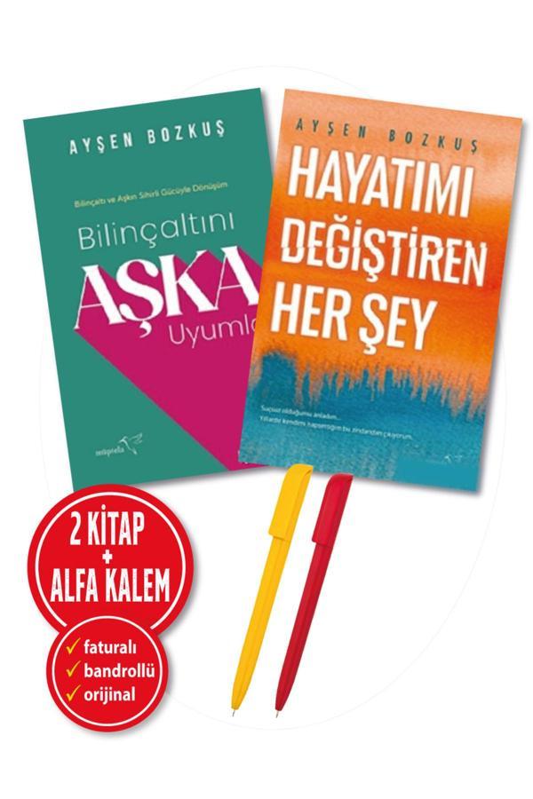 Alfa Kalem + Ayşen Bozkuş 2 Kitap(Bilinçaltını Aşka Uyumla + Hayatımı Değiştiren Her Şey) Kişisel - Müptela Yayınları - Image 1