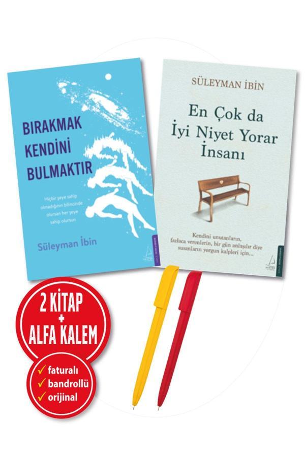 Alfa Kalem + Süleyman İbin 2 Kitap Yeni (En Çok Da İyi Niyet Yorar İnsanı + Bırakmak Kendini Bulmaktır) - Destek Yayınları - Image 1