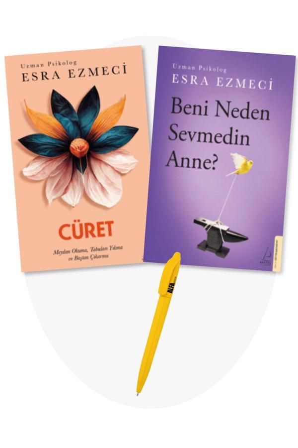 Esra Ezmeci 2 Kitap Set - Cüret + Beni Neden Sevmedin Anne? + Alfa Moda Kalem - Destek Yayınları - Destek Yayınları - Image 1