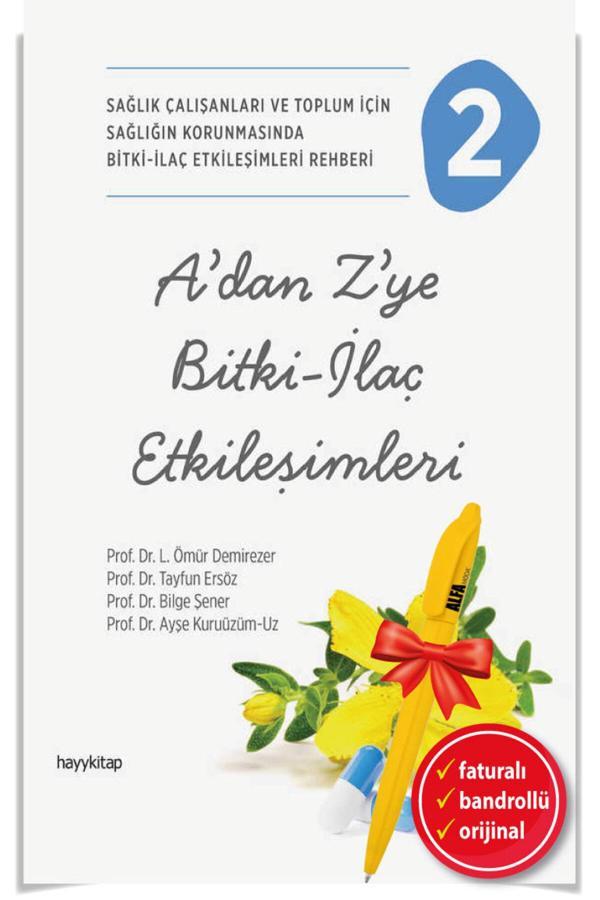 Alfa Moda Kalem + A’Dan Z’Ye Bitki-İlaç Etkileşimleri-2 Ömür Demirezer Tayfun Ers - Hayykitap - Image 1