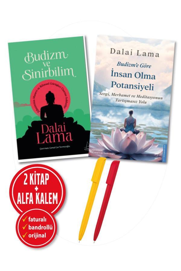 Alfa Kalem + Dalai Lama 2 Kitap Set (Budizm’E Göre İnsan Olma Potansiyeli + Budizm Ve Sinirbilim)-Destek - Destek Yayınları - Image 1