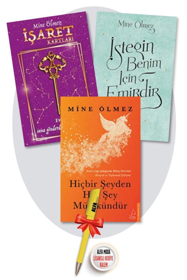 Hiçbir Şeyden Her Şey Mümkündür + İsteğin Benim İçin Emirdir + İşaret Kartları (Mine Ölmez) 3 Kitap - Destek Yayınları - Image 1