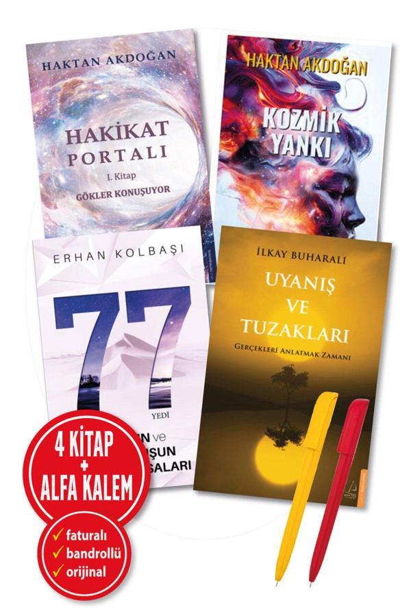 Uyanış Ve Tuzaklar + Yetmiş Yedi 77 + Kozmik Yankı + Hakikat Portalı 4 Kitap İlkay Buharalı-Haktan Akdoğan - Destek Yayınları - Image 1