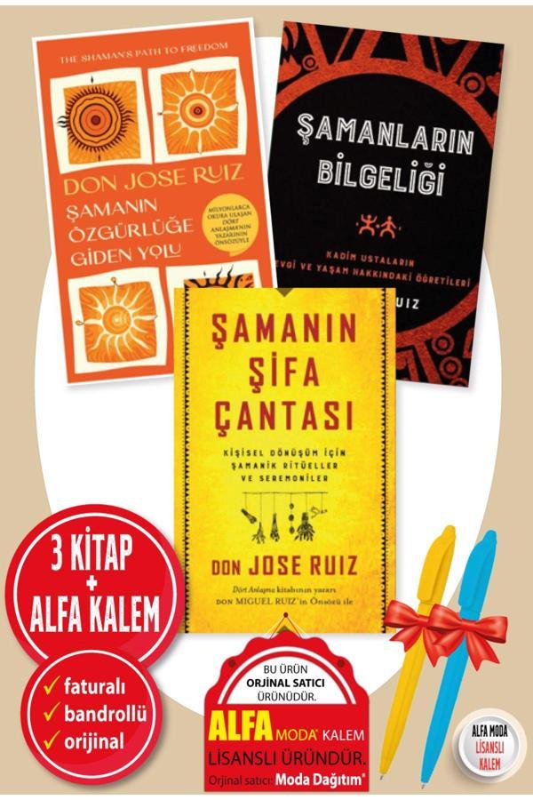 Don Jose Ruiz 3 Kitap / Şamanın Özgürlüğe Giden Yolu + Şamanların Bilgeliği + Şamanın Şifa Çantası - Destek Yayınları - Image 1