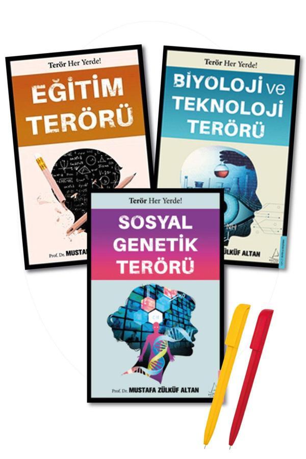 Mustafa Zülküf Altan 3 Kitap Set / Eğitim Terörü + Biyoloji Ve Teknoloji Terörüsosyal Genetik Terörü - Kripto - Image 1