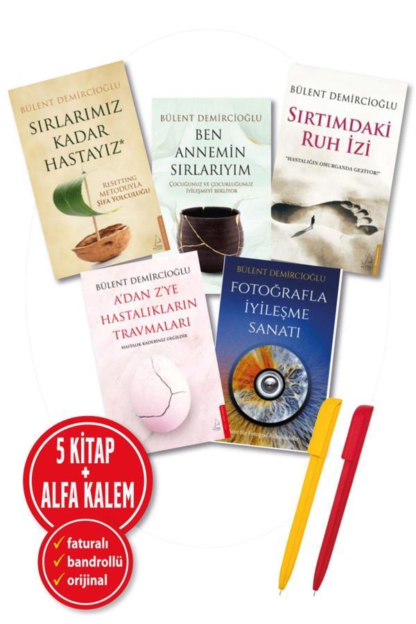 Alfa Kalem + Bülent Demircioğlu 5 Kitap(Sırtımdaki Ruh İzi + Ben Annemin Sırları + Fotoğrafla İyileşme) - Destek Yayınları - Image 1