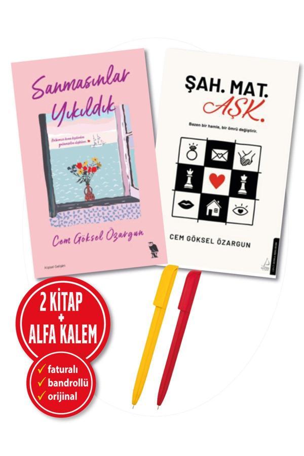 Alfa Kalem + Cem Göksel Özargun 2 Kitap Yeni (Şah. Mat. Aşk. + Sanmasınlar Yıkıldık) Destek Kitap - Destek Yayınları - Image 1