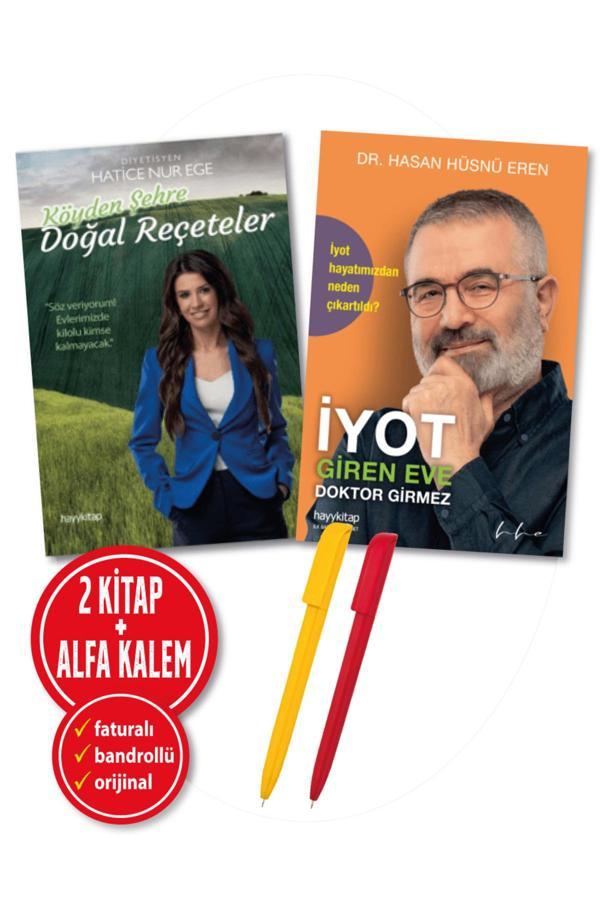 Alfa Kalem + H.N.Ege Ve H.H.Eren 2 Kitap (Köyden Şehre Doğal Reçeteler + İyot Giren Eve Doktor Girmez) - Hayykitap - Image 1