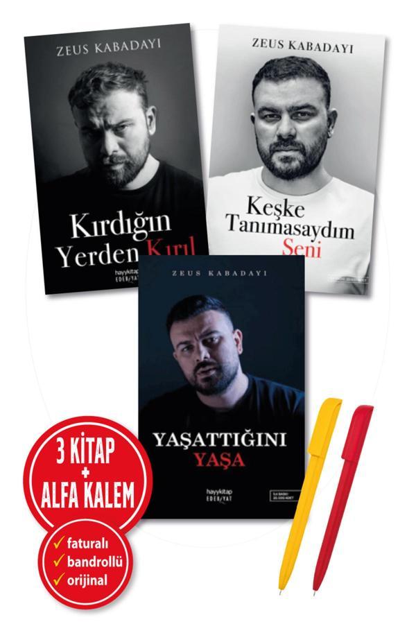Alfa Kalem + Yaşattığını Yaşa + Kırdığın Yerden Kırıl + Keşke Tanımasaydım Seni (Zeus Kabadayı) 3 Kitap - İnkılap Kitabevi Yayınevi - Image 1