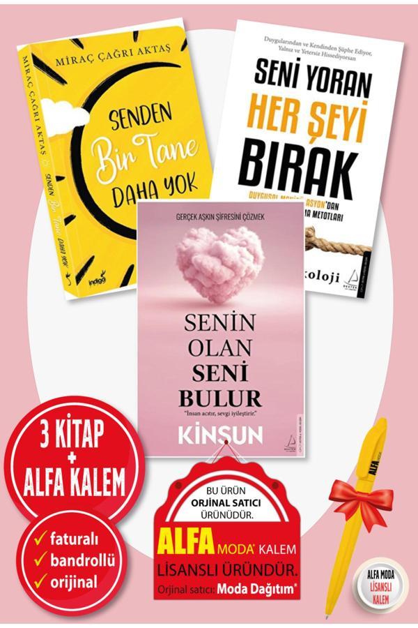 Senin Olan Seni Bulur + Seni Yoran + Senden Bir Tane 3 Kitap Set - Kinsun - Miraç Çağrı - Müthiş Psi - Destek Yayınları - Image 1