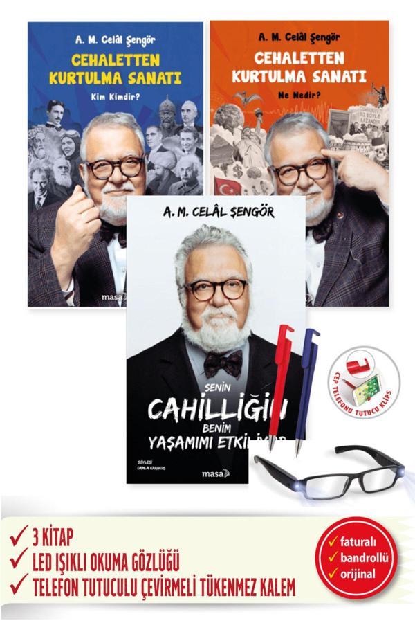 Senin Cahilliğin Benim + Cehaletten Kurtulma Sanatı-Kim Kimdir? Ne Nedir? 3 Kitap Set (Celal Şengör) - Masa Kitap - Image 1