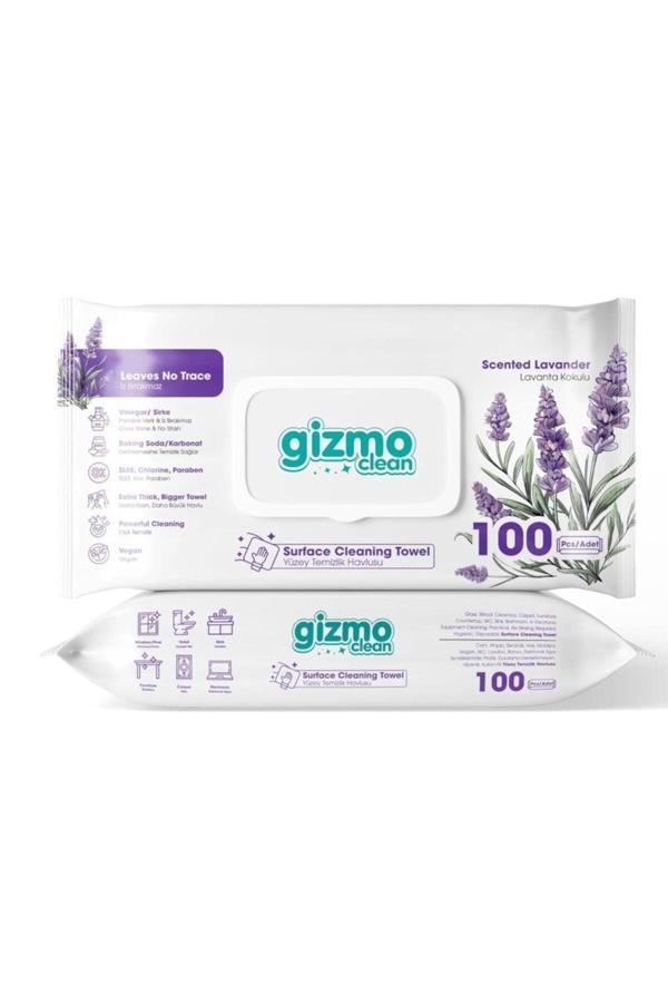 Gizmo Clean Yüzey Temizlik Havlusu Lavanta Kokulu 24 Paket 2400 Yaprak - Image 1