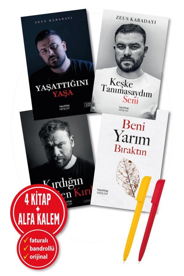 Alfa Kalem + Zeus Kabadayı 4 Kitap (Beni Yarım + Yaşattığını Yaşa + Keşke Tanımasaydım + Kırdığın Yerden) - İnkılap Kitabevi Yayınevi - Image 1