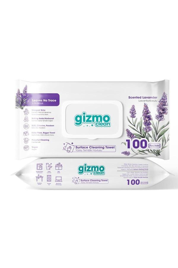 Gizmo Clean Yüzey Temizlik Havlusu Lavanta Kokulu 12 Paket 1200 Yaprak - Image 1