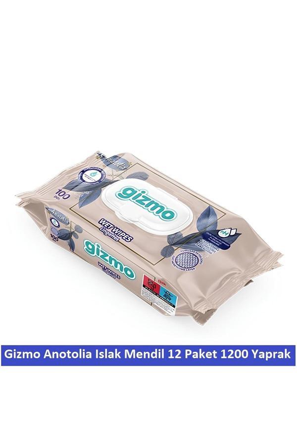 Gizmo Anatolia Islak Mendil 12 Paket 1200 Yaprak - Image 1