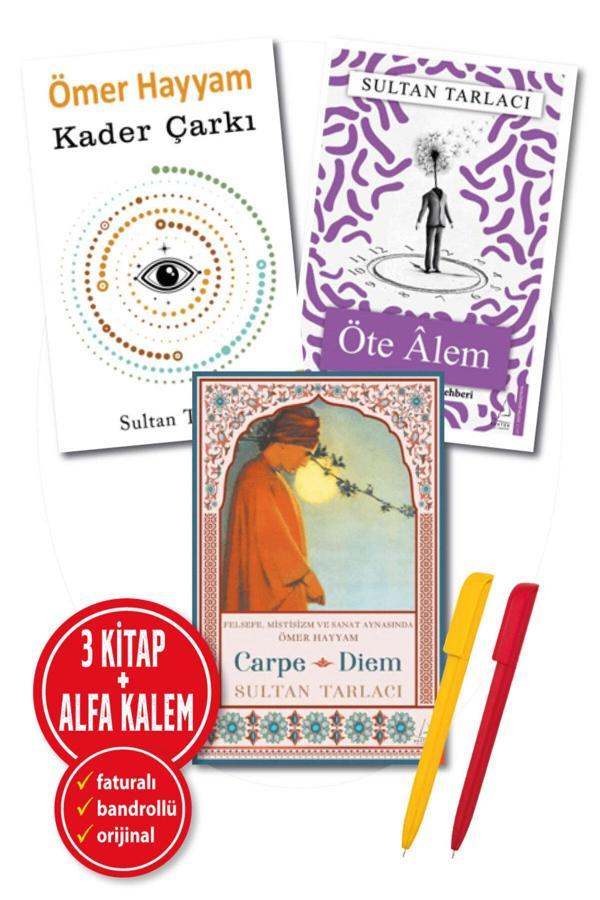 Sultan Tarlacı 3 Kitap Set (Carpe Diem + Öte Alem + Ömer Hayyam-Kader Çarkı) + Kalem-Destek Yayınları - Destek Yayınları - Image 1