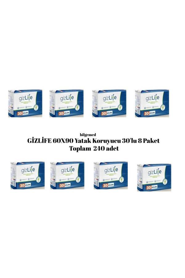 Gizlife Yatak Koruyucu Örtü 60X90 Cm 8 Paket– 240 Adet - Image 1