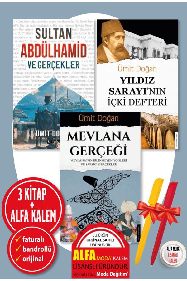 Ümit Doğan 3 Kitap Set(Sultan Abdulhamit Ve Gerçekler-Yıldız Sarayının İçki Defteri-Mevlana Gerçeği) - Destek Yayınları - Image 1