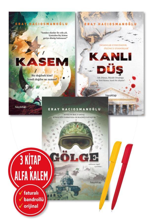 Alfa Kalem + Gölge + Kanlı Düş + Kasem Eray Hacıosmanoğlu 3 Kitap Set (Yeni)Araştırma/İnceleme-Hayykitap - Hayykitap - Image 1