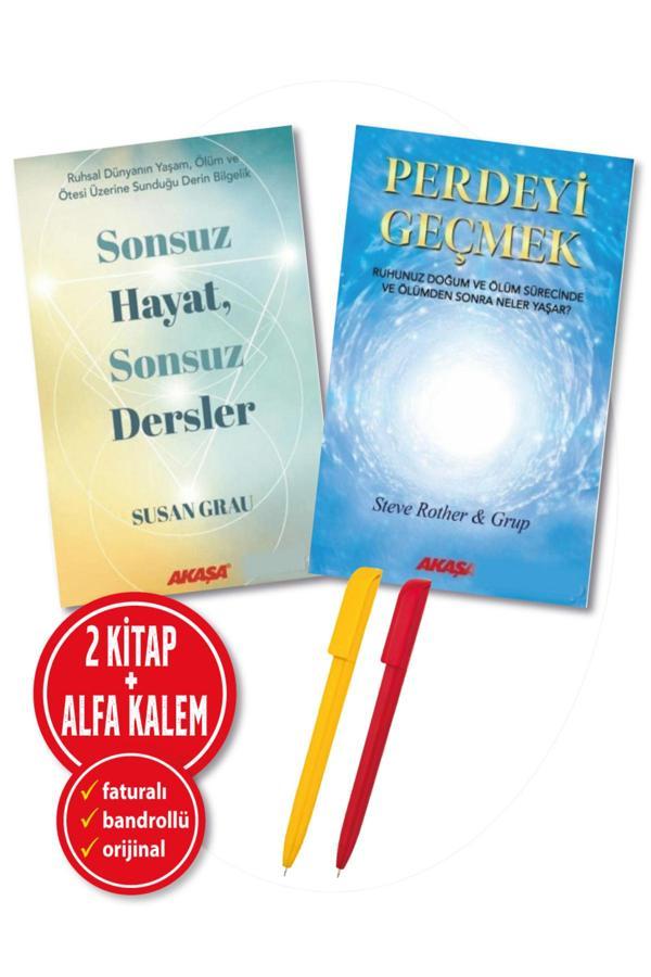 Alfa Kalem + Susan Grau 2 Kitap (Sonsuz Hayat, Sonsuz Dersler + Perdeyi Geçmek) Kişisel Gelişim Yeni - Akaşa Yayın - Image 1