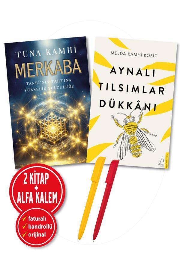 Alfa Kalem + Merkaba(Tuna Kamhi) + Aynalı Tılsımlar Dükkanı(Melda Kamhi Kosif) 2 Kitap-Yeni-Kişisel G. - Destek Yayınları - Image 1