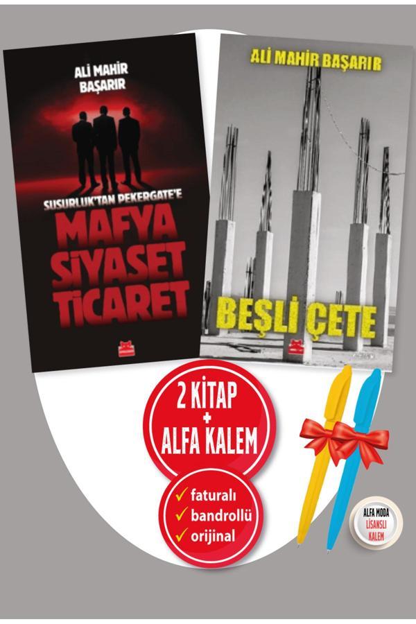 Ali Mahir Başarır 2 Kitap Set + Kalem Mafya-Siyaset-Ticaret / Susurluk’Tan Pekergate’E Beşli Çete - Kırmızı Kedi Yayınevi - Image 1