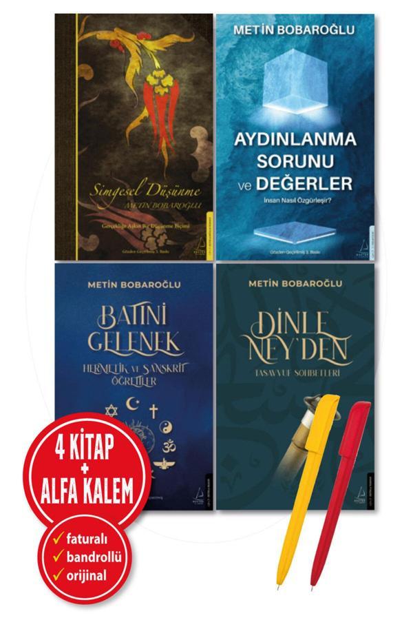 Metin Bobaroğlu 4 Kitap Aydınlanma Sorun + Simgesel Düşünme + Batıni Gelenek + Dinle Ney-Yeni/Destek Kitap - Destek Yayınları - Image 1